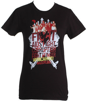 Wale Oyejide - AFRICAHOT Women's Shirt, Black - The Giant Peach