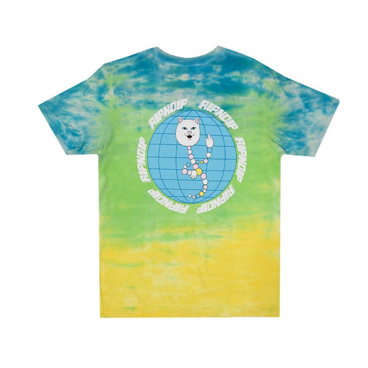 RIPNDIP - D.N.A. Men's Tee, Blue/Green Tie Dye