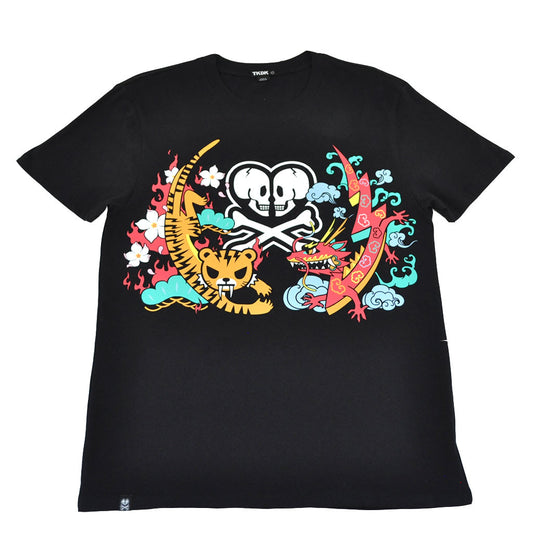 tokidoki TKDK - Emblem Men's Shirt, Black - The Giant Peach