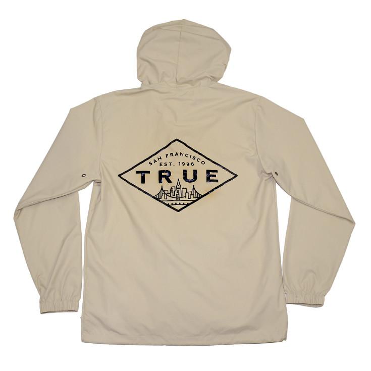 TRUE - Established Basic Men's Rain Jacket, Tan