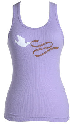 Soul Rebel - Women's Love Is The Message Tank, Lavender - The Giant Peach