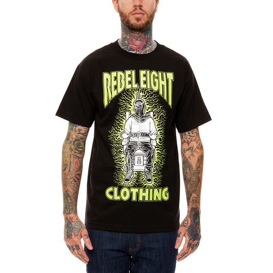 REBEL8 - Fried Men's Shirt, Black - The Giant Peach