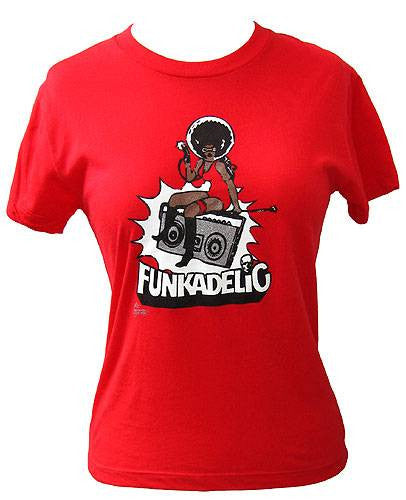 Funkadelic - Radio Women's Shirt, Red - The Giant Peach