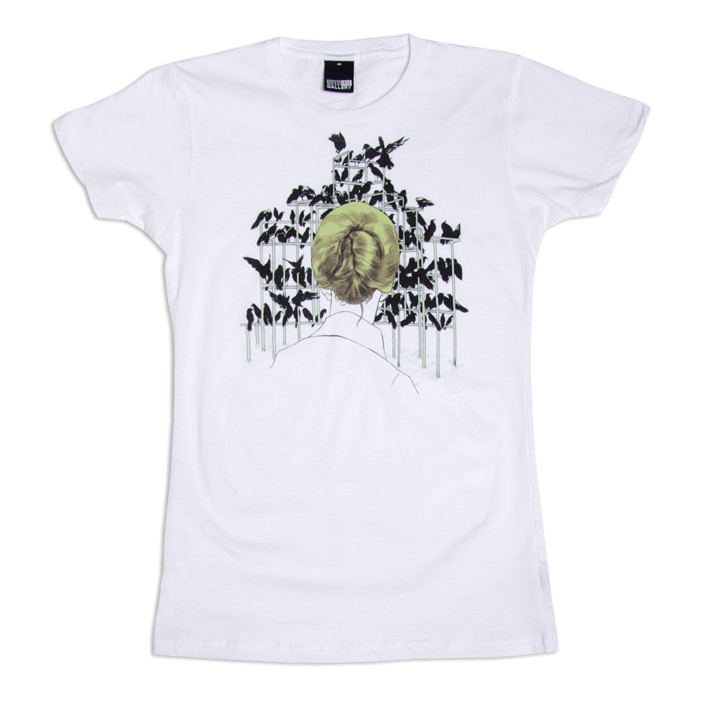 FIFTY24SF Gallery - Tomer Hanuka Birds Women's Shirt, White - The Giant Peach