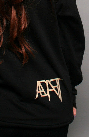 Adapt - Gold Blooded  Women's Hoodie, Black - The Giant Peach