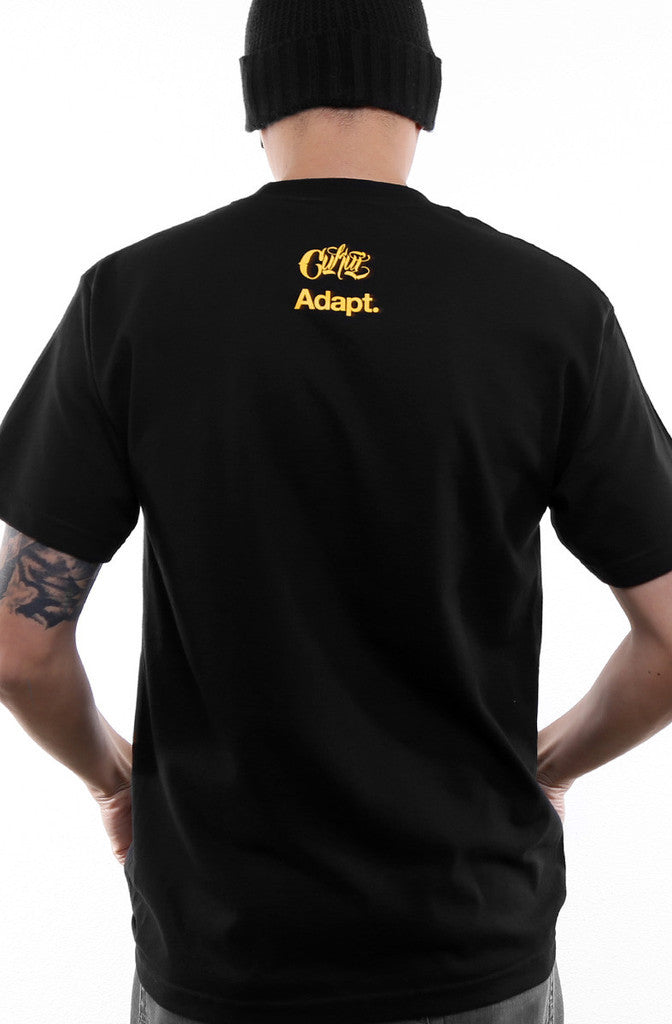 Adapt x Cukui - Gold Blooded Tribal Men's Shirt, Black - The Giant Peach