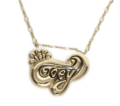 Obey - Wild Flower Necklace, Antique Gold - The Giant Peach