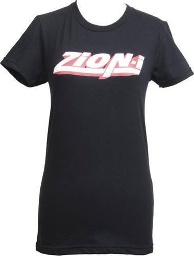 Zion-I - Red Logo Women's Shirt, Black - The Giant Peach