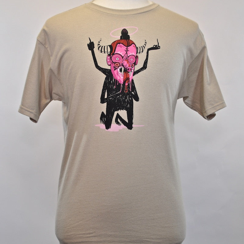 FIFTY24SF Gallery x Saner - Dark God Men's Shirt, Tan - The Giant Peach