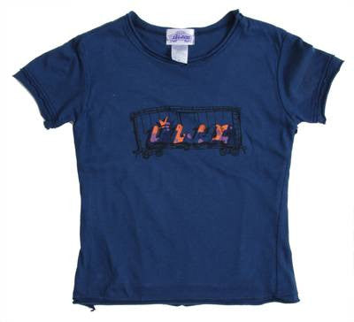 Lil' Loc - Double Layer Infant & Toddler Tee, Navy - The Giant Peach