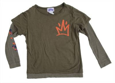 Lil' Loc - Thermal/Jersey L/S Infant & Toddler Tee, Olive - The Giant Peach