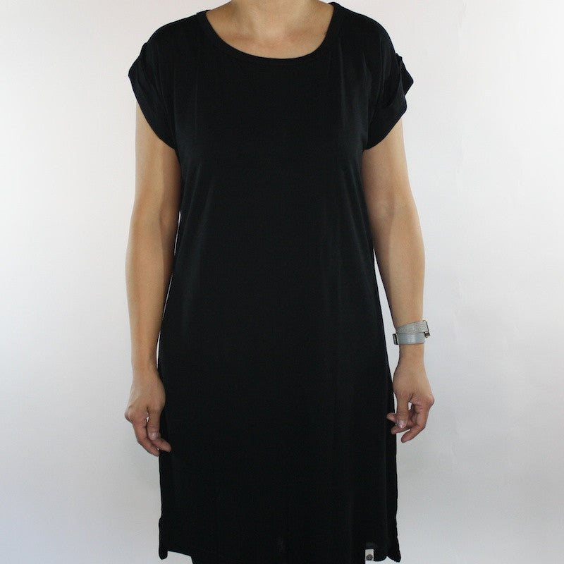 OBEY - Blank Rayon Tee Women's Dress, Black - The Giant Peach