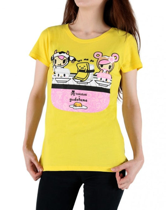 tokidoki x gudetama - Gudetama Sushi Women's Tee, Yellow - The Giant Peach