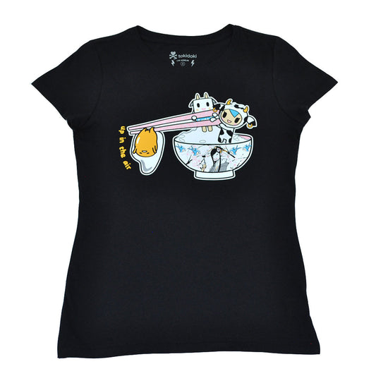 tokidoki - Gudetama Air Women's Tee, Black - The Giant Peach