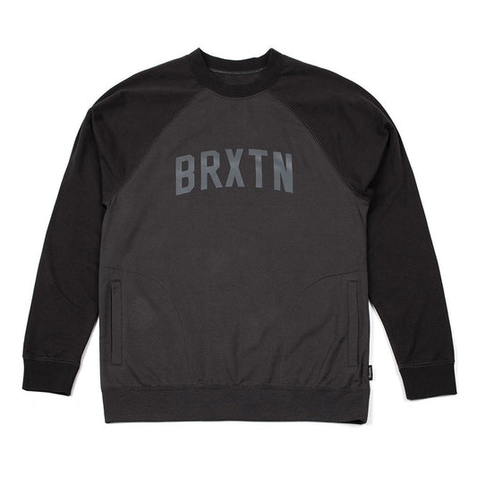 Brixton - Hamilton II Crew Men's Fleece, Black/Black - The Giant Peach
