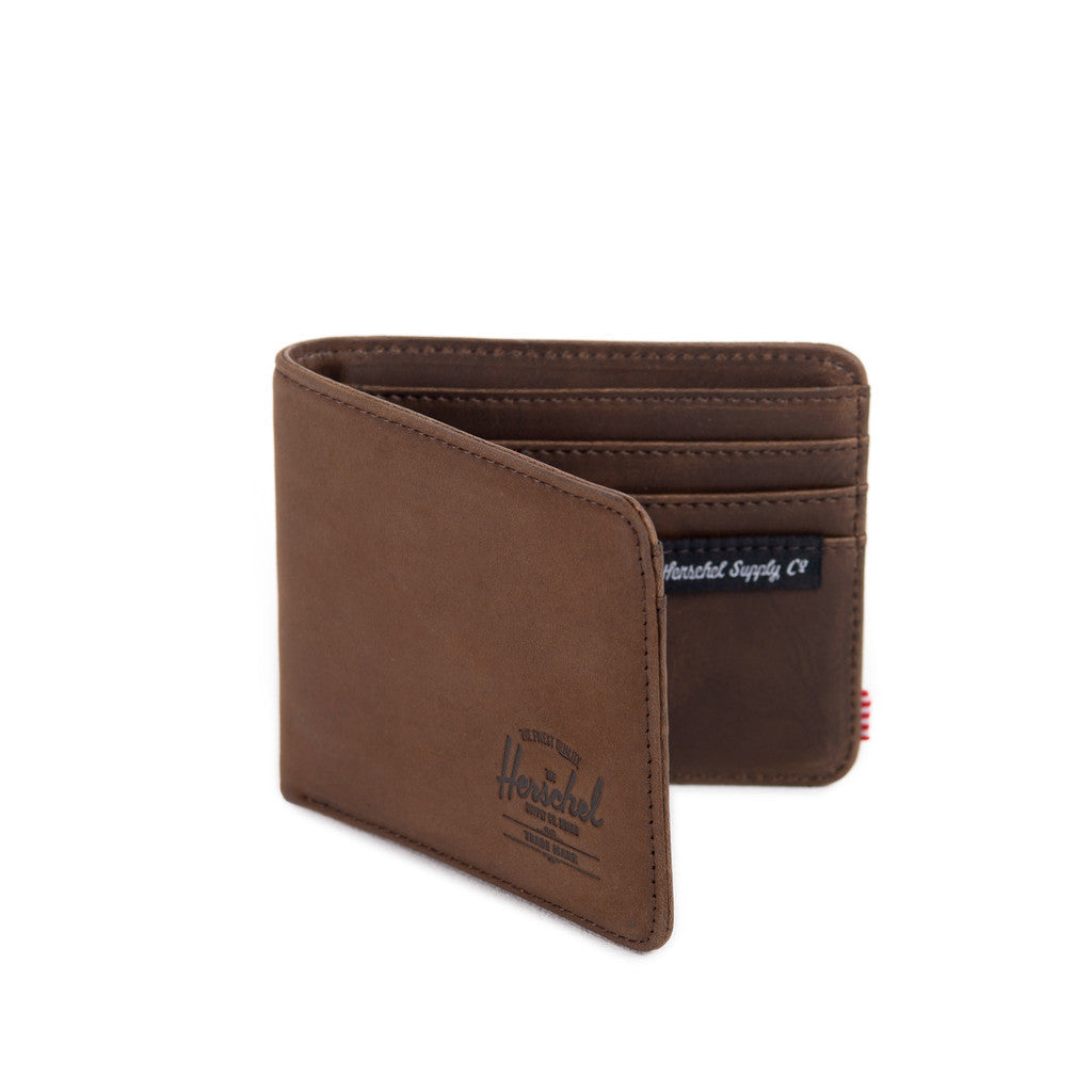 Herschel Supply Co - Hank Leather Wallet, Nubuck Leather - The Giant Peach