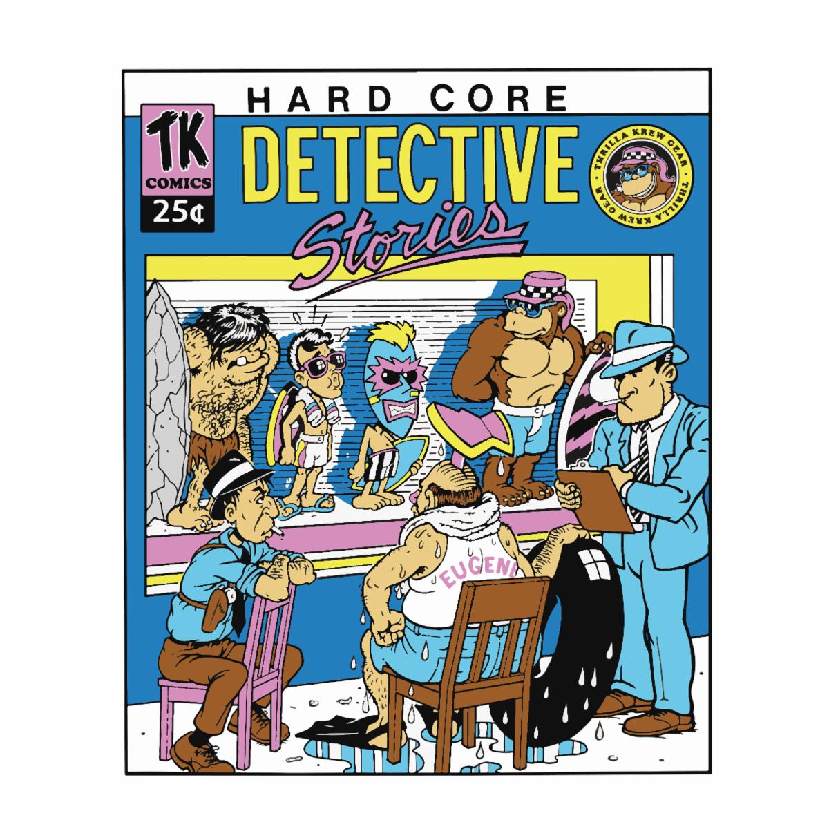 Thrilla Krew - Hardcore Detective Men's Tee, Orange