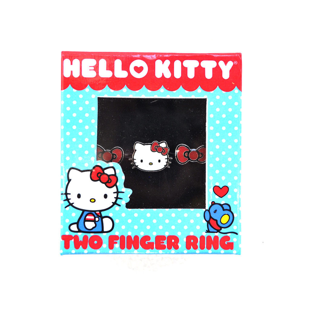 Loungefly - Hello Kitty Bow & Head 2-Finger Ring - The Giant Peach