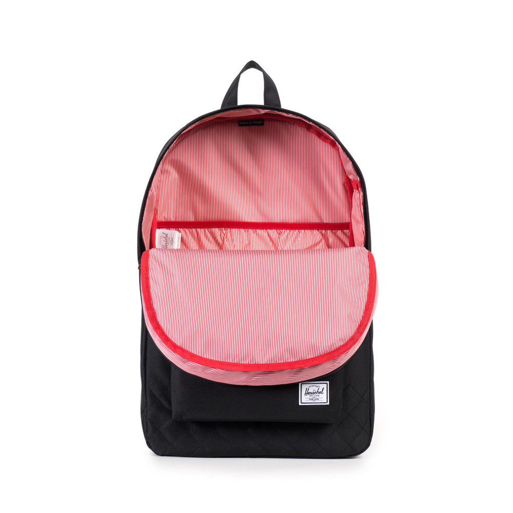 Herschel Supply Co. Heritage Backpack, Black Quilted The Giant Peach