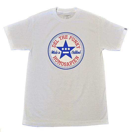 delHIERO - Made in Oakland Men's Shirt, White - The Giant Peach