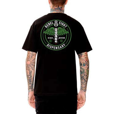 REBEL8 - High Divsn Men's Shirt, Black - The Giant Peach