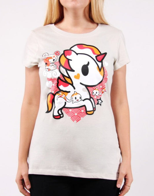 tokidoki - Hikari Women's Tee, Grey - The Giant Peach