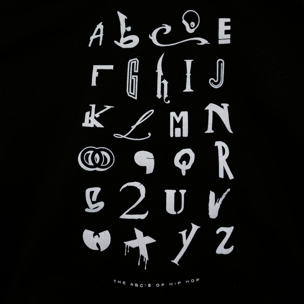 TRUE - Hip Hop Alphabet Kids Hoodie, Black