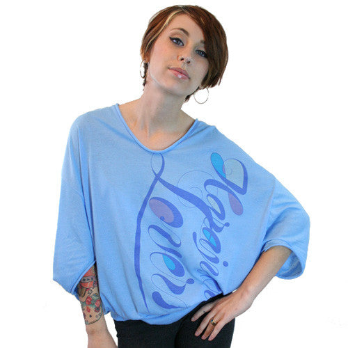 Harajuku Lovers - Juku Flow Caped Junior's Top, Spring Day Blue - The Giant Peach