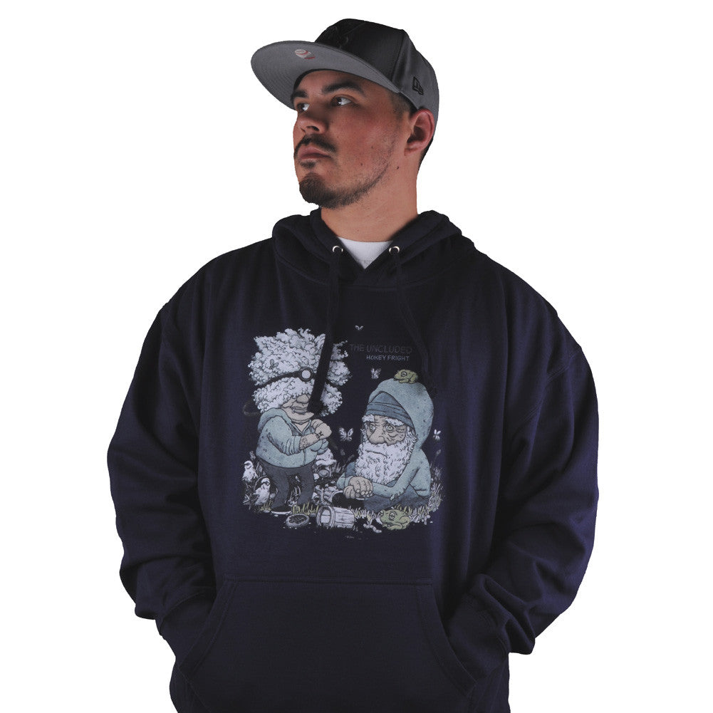 The Uncluded - Hokey Fright Men's Hoodie, Navy - The Giant Peach
