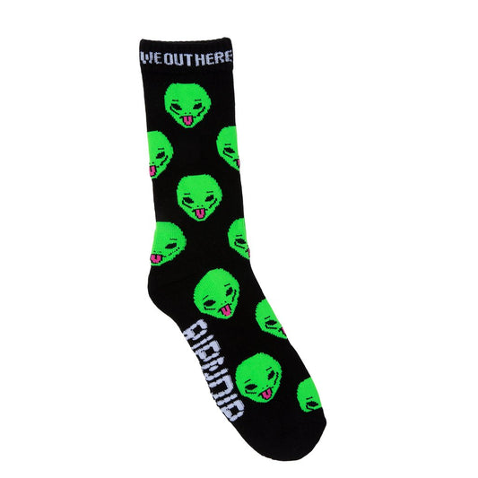 RIPNDIP - We Out Here Socks, Black