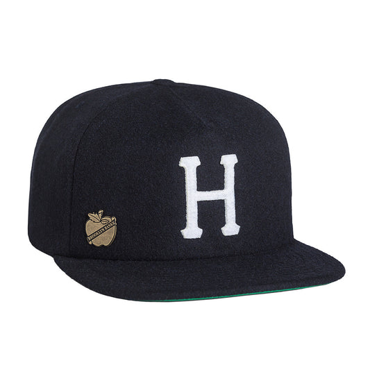 HUF - Home Field Wool Strapback, Navy - The Giant Peach