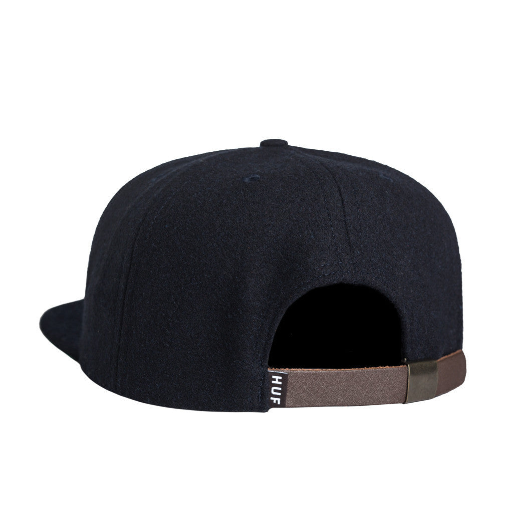 HUF - Home Field Wool Strapback, Navy - The Giant Peach