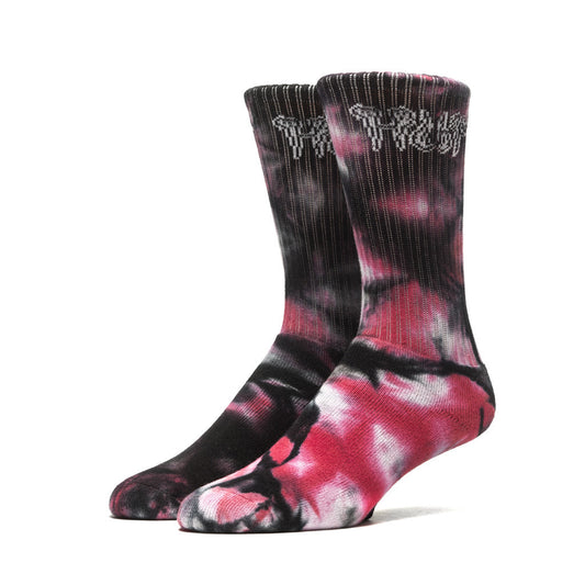 HUF - Sewer Rat Crew Socks, Red/Black - The Giant Peach