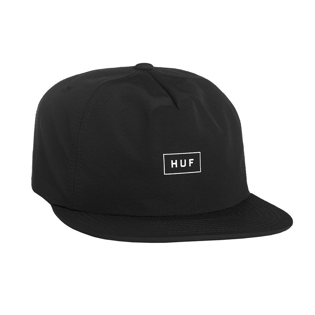 HUF - Bar Logo 60/40 Strapback Hat, Black - The Giant Peach