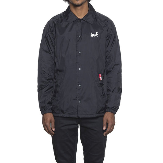 HUF x Chocolate Chunk Men's Coaches Jacket, Black - The Giant Peach