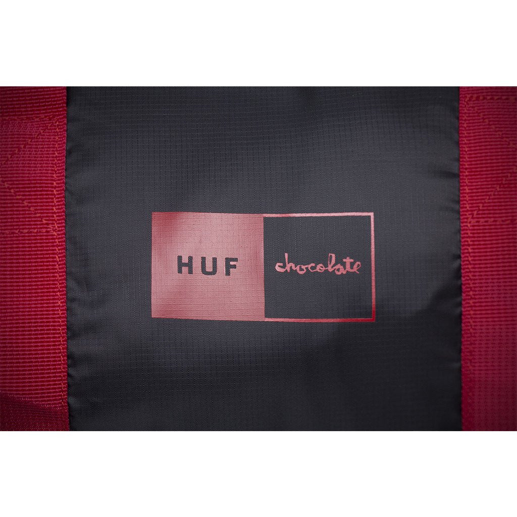 HUF x Chocolate Packable Duffle Bag, Black - The Giant Peach