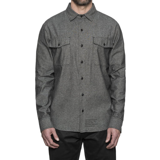 HUF - MFG Chambray Men's Shirt, Black - The Giant Peach