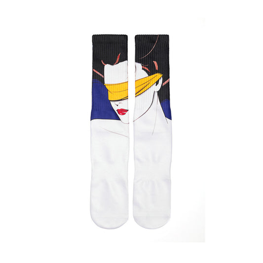 HUF - HUF x  Nagel Crew Socks, White - The Giant Peach