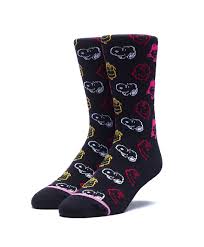 HUF x Peanuts Colors Crew Sock, Pink