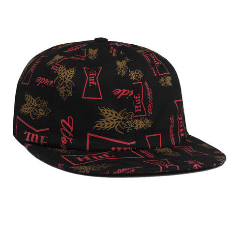 HUF - Drink Up 6 Panel Hat, Black - The Giant Peach
