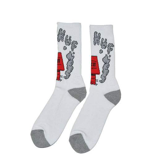HUF - Fuck It Socks, White - The Giant Peach