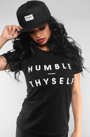 Adapt - Humble Thyself Women's Shirt, Black - The Giant Peach - 1