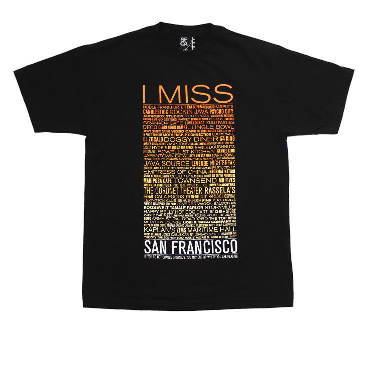 SFCA -  I Miss The Old S.F. Men's Shirt, Black - The Giant Peach