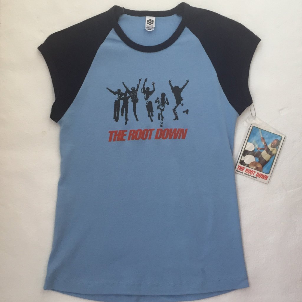 Root Down Women's Raglan Shirt, Baby Blue