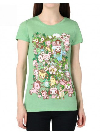 tokidoki - Jungle Jam Women's Tee, Mint - The Giant Peach