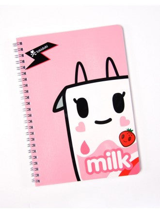 tokidoki -  Strawberry Milk Spiral Notebook - The Giant Peach