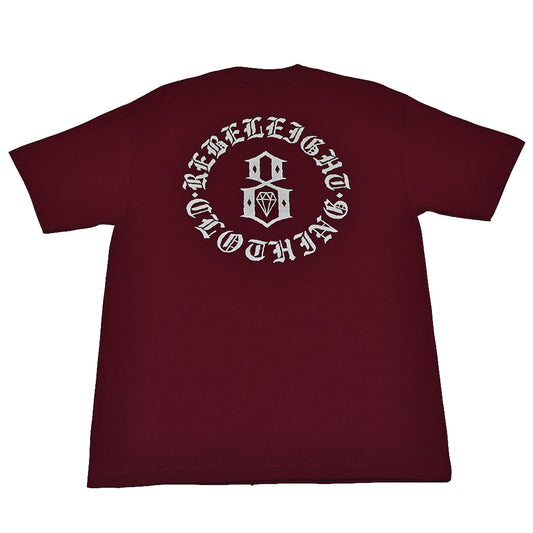 REBEL8 - Immortals Men's Tee, Burgundy - The Giant Peach