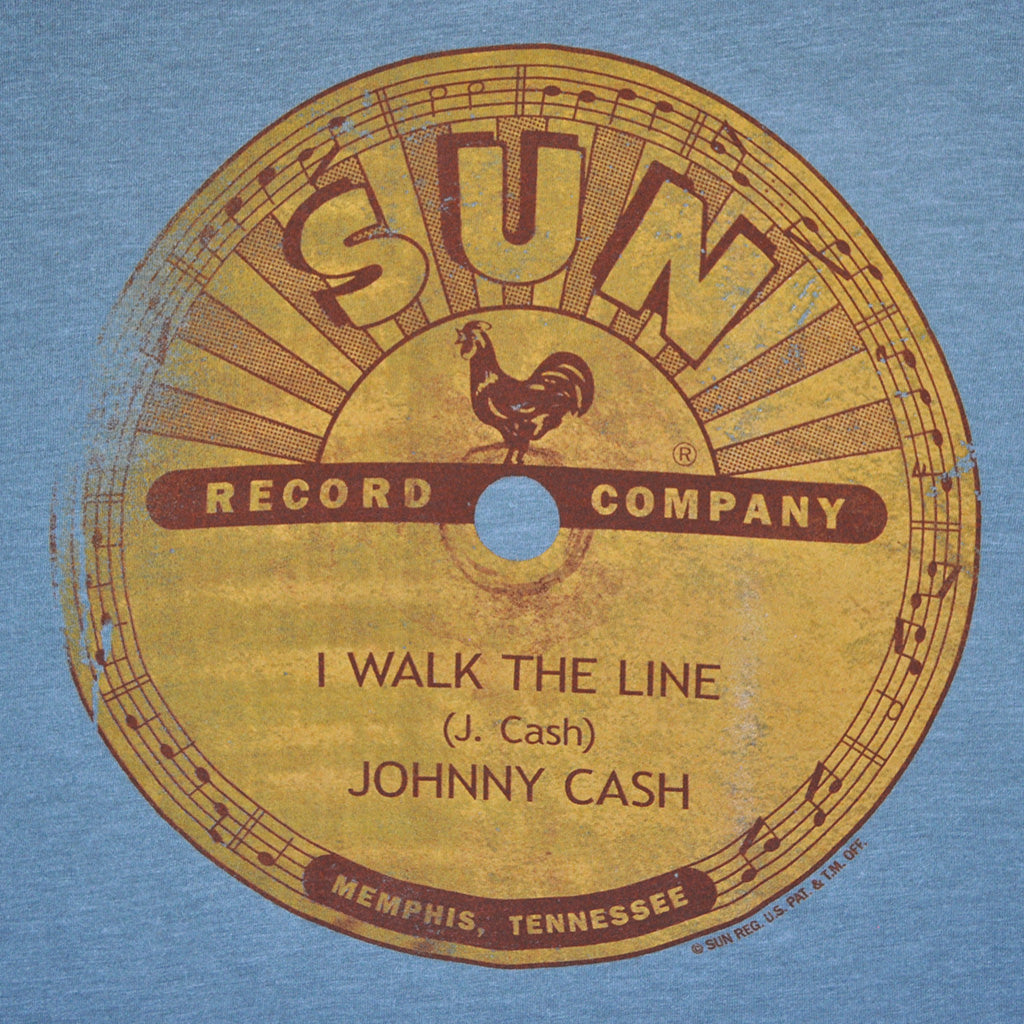 Johnny Cash - Sun Record Company Men's Shirt, Heather Grey - The Giant Peach