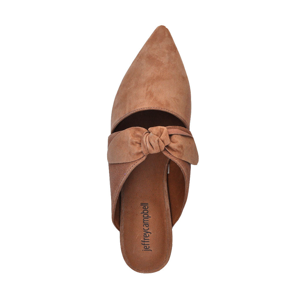 Jeffrey Campbell - Charlin Mules, Blush Suede - The Giant Peach