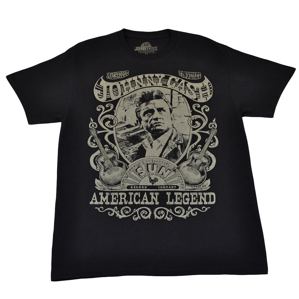 Johnny Cash - American Legend Men's Shirt, Black - The Giant Peach